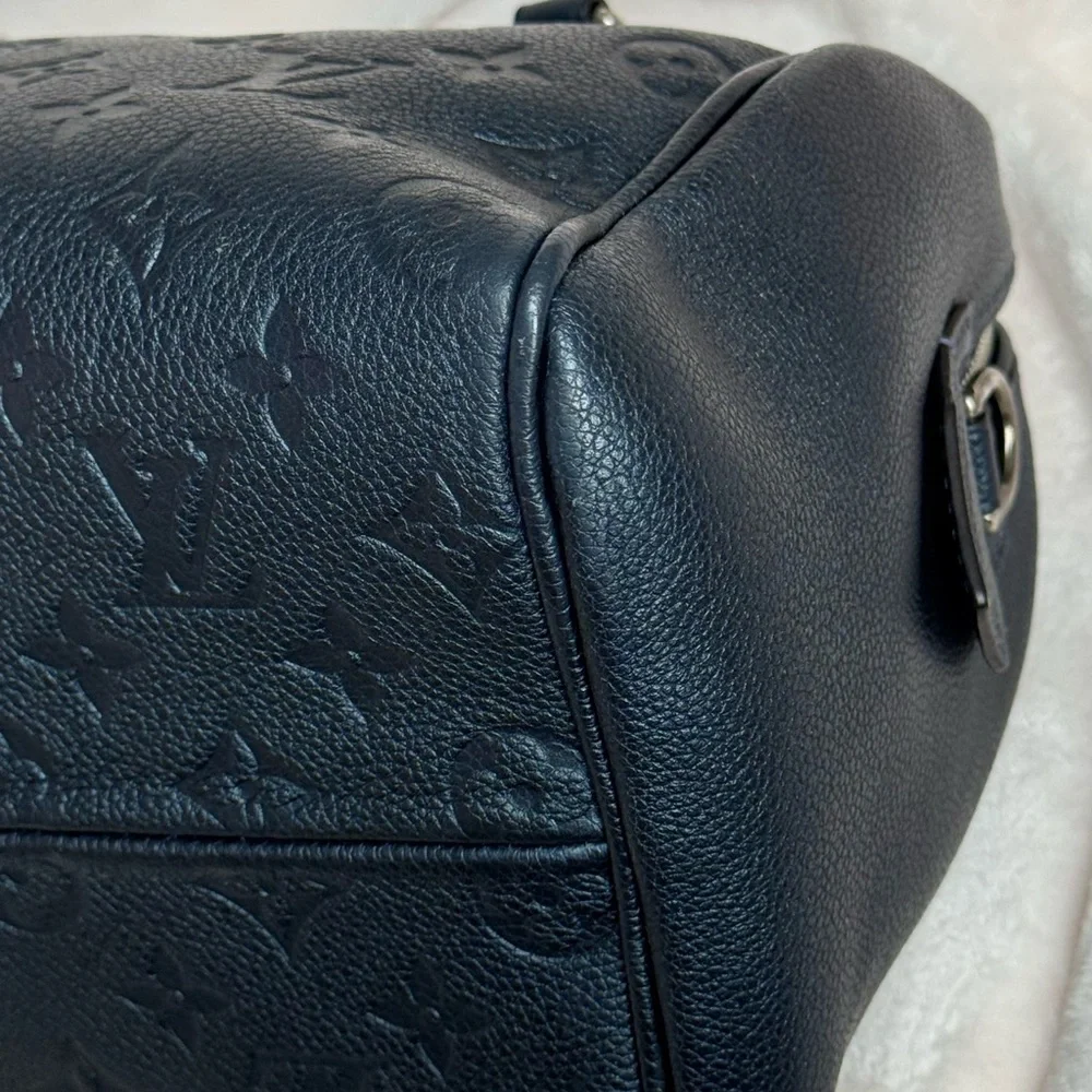 Louis Vuitton Monogram Empreinte Speedy Bandouliere 25 M43740 Dark blue - Picture 15 of 16
